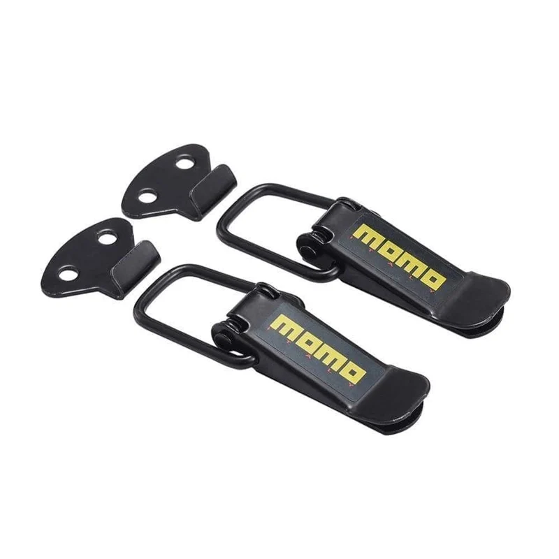 2PCS Sicherheitshaken-Verschluss-Clip-Kit Auto-Schnellverschluss-Stoßfänger-Schnallen-Verschluss Kofferraum vorne hinten Stoßfänger-Luke-Schnallen-Verschluss