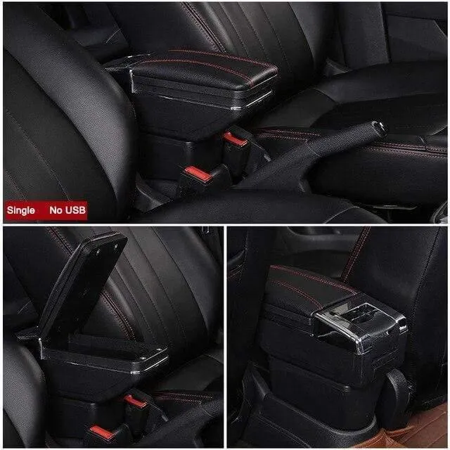 Nissan Terrano 3 Armlehnenbox Universal Auto BRV Mittelkonsole Caja Modifikation Zubehör doppelt mit USB angehoben