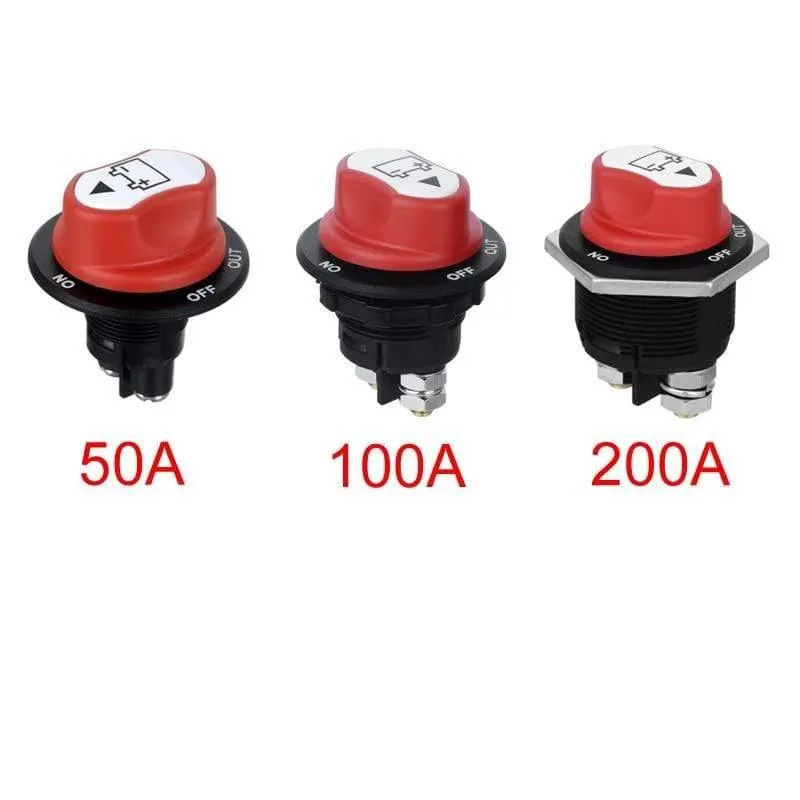 50A 100A 200A Batterie Isolator Ausgeschnitten Kill Switch Kit Auto Race Rally Schalter für Motorrad / Auto / Boot