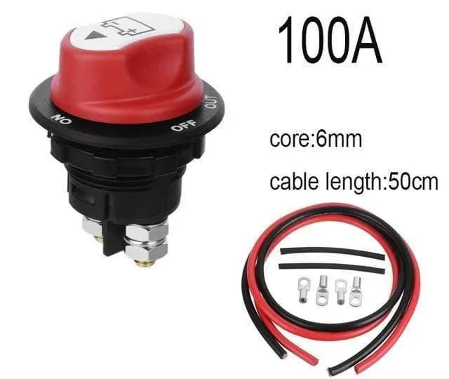 50A 100A 200A Batterie Isolator Ausgeschnitten Kill Switch Kit Auto Race Rally Schalter für Motorrad / Auto / Boot