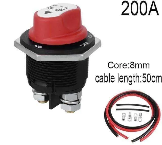 50A 100A 200A Batterie Isolator Ausgeschnitten Kill Switch Kit Auto Race Rally Schalter für Motorrad / Auto / Boot