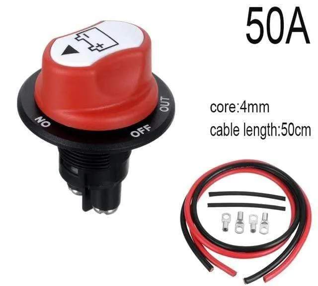50A 100A 200A Batterie Isolator Ausgeschnitten Kill Switch Kit Auto Race Rally Schalter für Motorrad / Auto / Boot