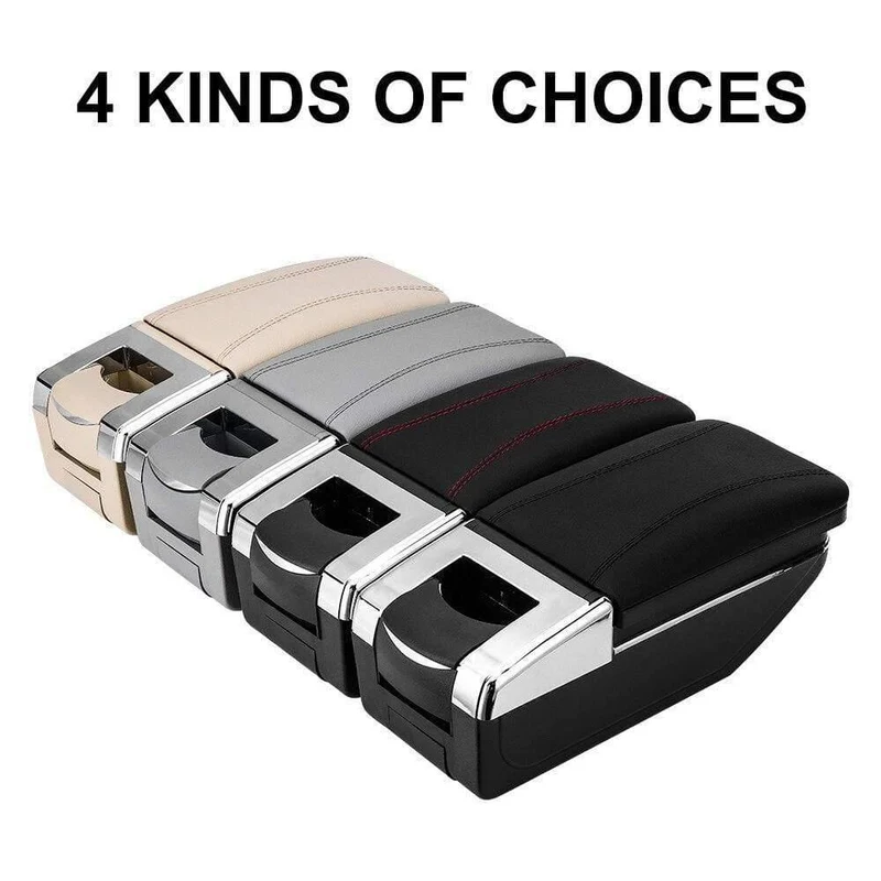 Armlehnenbox für Kia Rio 3 2011–2016, PU-Leder, zentraler Behälter, Aufbewahrungsbox, Auto-Styling-Zubehör