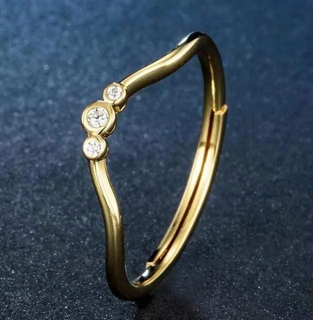 925 Sterling Silber Ringe Schwarz Weiß Zirkon Diamant Verstellbare Ringe 14K Gold Edlen Schmuck