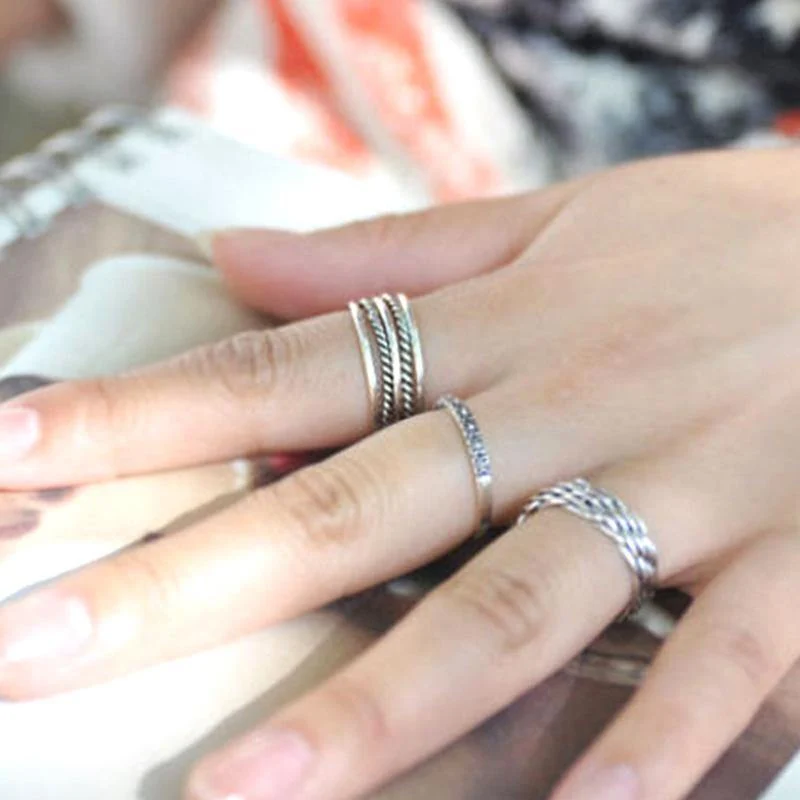 925 Sterling Silber Stilvolle Persönlichkeit Retro S Joint Ring Einstellbare Frauen Anillos Mujer Trendy Design Edlen Schmuck WDR017