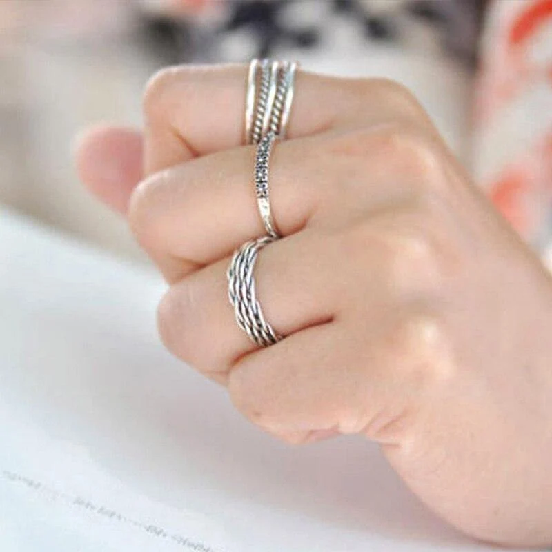 925 Sterling Silber Stilvolle Persönlichkeit Retro S Joint Ring Einstellbare Frauen Anillos Mujer Trendy Design Edlen Schmuck WDR017