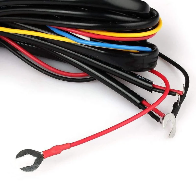 DRL-Tagfahrlicht-Kabelbaum, LED-Lichtrelaissteuerung, Ein-/Aus-Dimmerlampensatz für Auto-DRL-Lichtrelais, DC 12 V, 2.5 A, 30 W