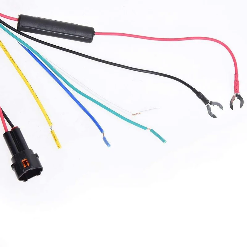 DRL-Tagfahrlicht-Kabelbaum, LED-Lichtrelaissteuerung, Ein-/Aus-Dimmerlampensatz für Auto-DRL-Lichtrelais, DC 12 V, 2.5 A, 30 W