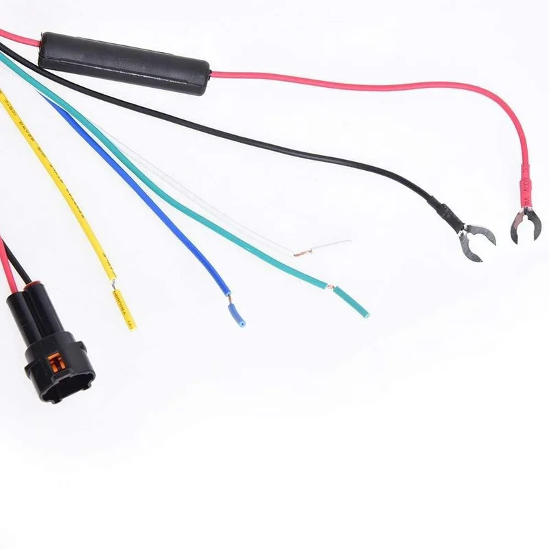 DRL-Tagfahrlicht-Kabelbaum, LED-Lichtrelaissteuerung, Ein-/Aus-Dimmerlampensatz für Auto-DRL-Lichtrelais, DC 12 V, 2.5 A, 30 W