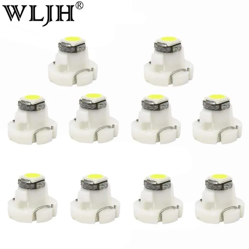 WLJH 10x T3 T4.2 T4.7 Led Neo Wedge 3030 SMD Heizung A/C Klimaregelung Hintergrundbeleuchtung Messgerät Instrument Armaturenbrett Licht Lampe für Auto