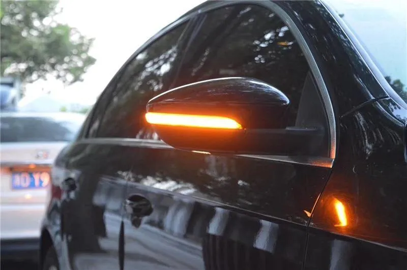 Seite Flügel Dynamische Blinker Licht Auto zubehör Für VW Passat B7 CC Käfer Scirocco Jetta MK6 Euro Rückspiegel Anzeige