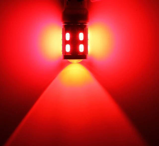 2 Stücke T25 LED 3157 3156 3057 3056 p27/7w Led-lampen 12 SMD Led-lampe Auto Hinten Brems lichter Parkplatz 12V Bernstein Weiß Rot D020