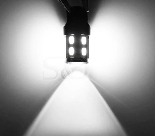 2 Stücke T25 LED 3157 3156 3057 3056 p27/7w Led-lampen 12 SMD Led-lampe Auto Hinten Brems lichter Parkplatz 12V Bernstein Weiß Rot D020