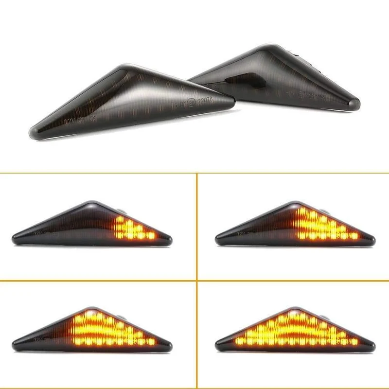 2 Stück LED Dynamische Seitenmarkierungs-Blinkerleuchte Sequentielles Blinklicht Für Ford Mondeo 2000-2007 MK 3 Focus MK1 1998-2004