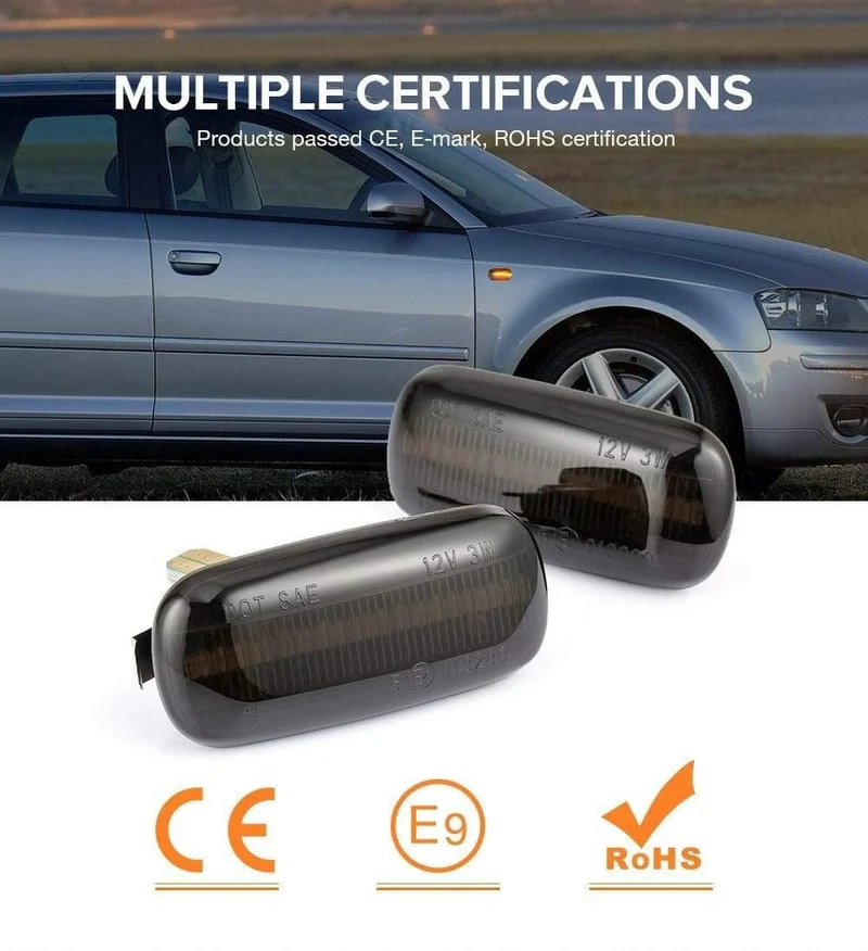 2 stücke Led Dynamische Seitenmarkierung Blinker Sequentielle Blinker Für Audi A3 S3 8 A4 S4 RS4 B6 B7 B8 A6 S6 RS6 C5 C7