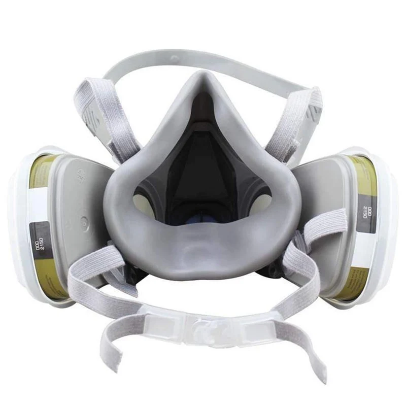 3M Mask 6200 19 In 1 PM2.5 Industriegasmaske Half Face Painting Sprühen Atemschutzgerät Sicherheitsarbeitsfilter Staubmaske Staubschutz