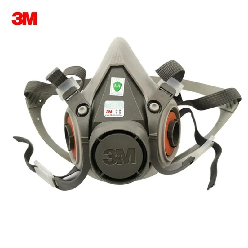 3M Mask 6200 19 In 1 PM2.5 Industriegasmaske Half Face Painting Sprühen Atemschutzgerät Sicherheitsarbeitsfilter Staubmaske Staubschutz