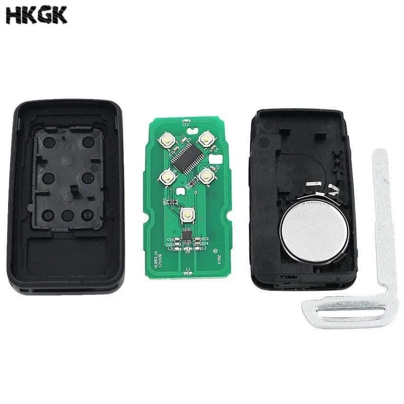 5 Tasten Funkschlüssel Autoschlüssel KYDZ für Volvo XC60 S60 S60L V40 V60 434 MHz ID46 Chip ungeschnittene Klinge