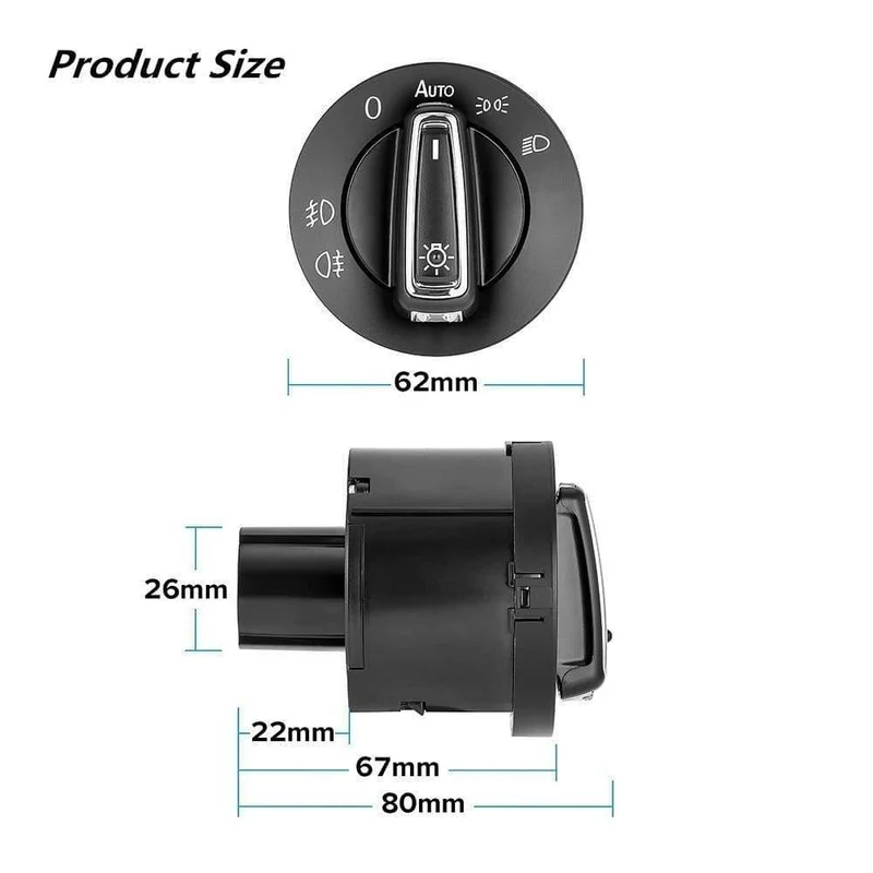 Auto Scheinwerfer Nebel Lampe Schalter Scheinwerfer Schalter Auto Zubehör Für Volkswagen Golf Mk4 Passat B5 Polo Auto Styling
