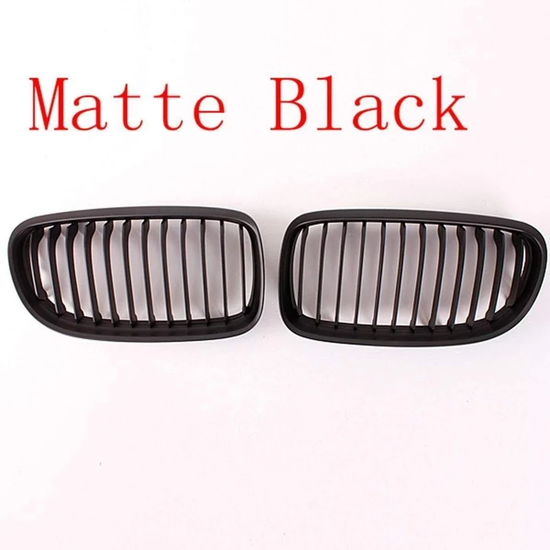 Paar matt/glänzend schwarze Auto-Frontgrills für BMW E90 LCI 3er-Limousine/Wagon 09–11. Renngrills