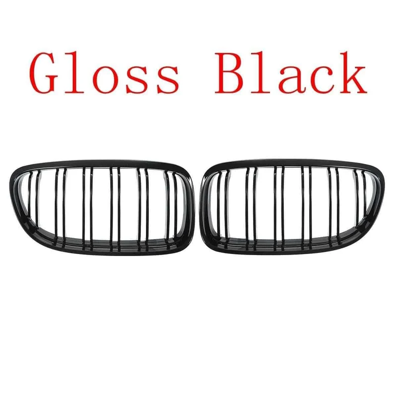 Paar matt/glänzend schwarze Auto-Frontgrills für BMW E90 LCI 3er-Limousine/Wagon 09–11. Renngrills