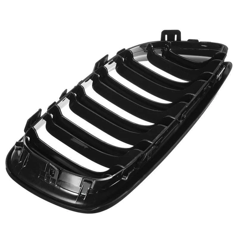 Paar matt/glänzend schwarze Auto-Frontgrills für BMW E90 LCI 3er-Limousine/Wagon 09–11. Renngrills