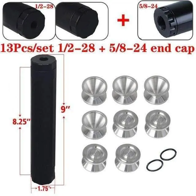 1 / 2-28 Kraftstofffilter Solvent D Cell Aluminium-Vorratsbecher Für NAPA 4003 WIX 24003 Kraftstofffilter 6061-T6 Part Black