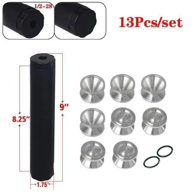 1 / 2-28 Kraftstofffilter Solvent D Cell Aluminium-Vorratsbecher Für NAPA 4003 WIX 24003 Kraftstofffilter 6061-T6 Part Black
