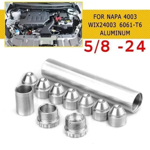 1 / 2-28 Kraftstofffilter Solvent D Cell Aluminium-Vorratsbecher Für NAPA 4003 WIX 24003 Kraftstofffilter 6061-T6 Part Black