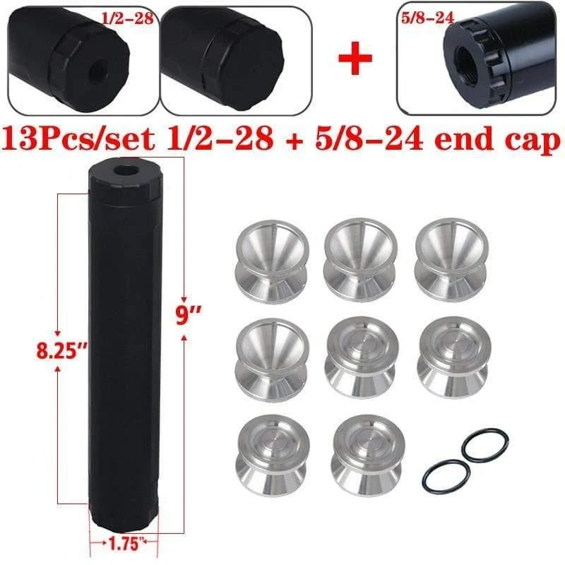1 / 2-28 Kraftstofffilter Solvent D Cell Aluminium-Vorratsbecher Für NAPA 4003 WIX 24003 Kraftstofffilter 6061-T6 Part Black