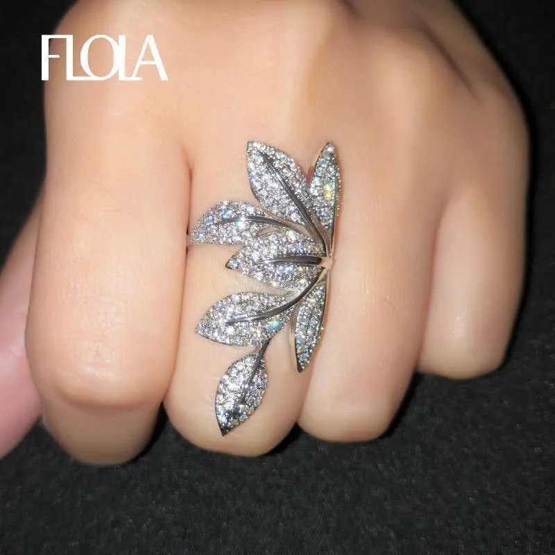 Damen-Fingerring mit Mikro-Intarsien aus kubischem Zirkonium, Vintage-Modeschmuck, Bague rigf28