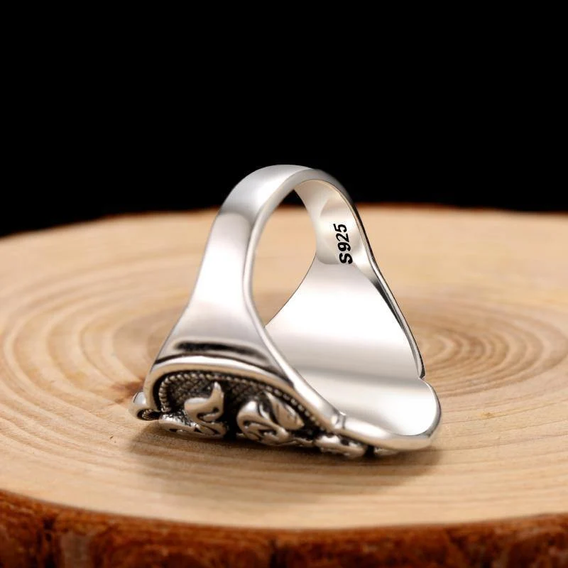 925 Sterling Silber Schatz Regenschirm Ring Für Männer Frauen Retro Hip Hop Vintage Party Vatertag Männlichen Thai Silber Schmuck