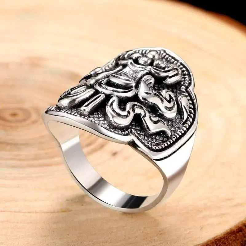 925 Sterling Silber Schatz Regenschirm Ring Für Männer Frauen Retro Hip Hop Vintage Party Vatertag Männlichen Thai Silber Schmuck