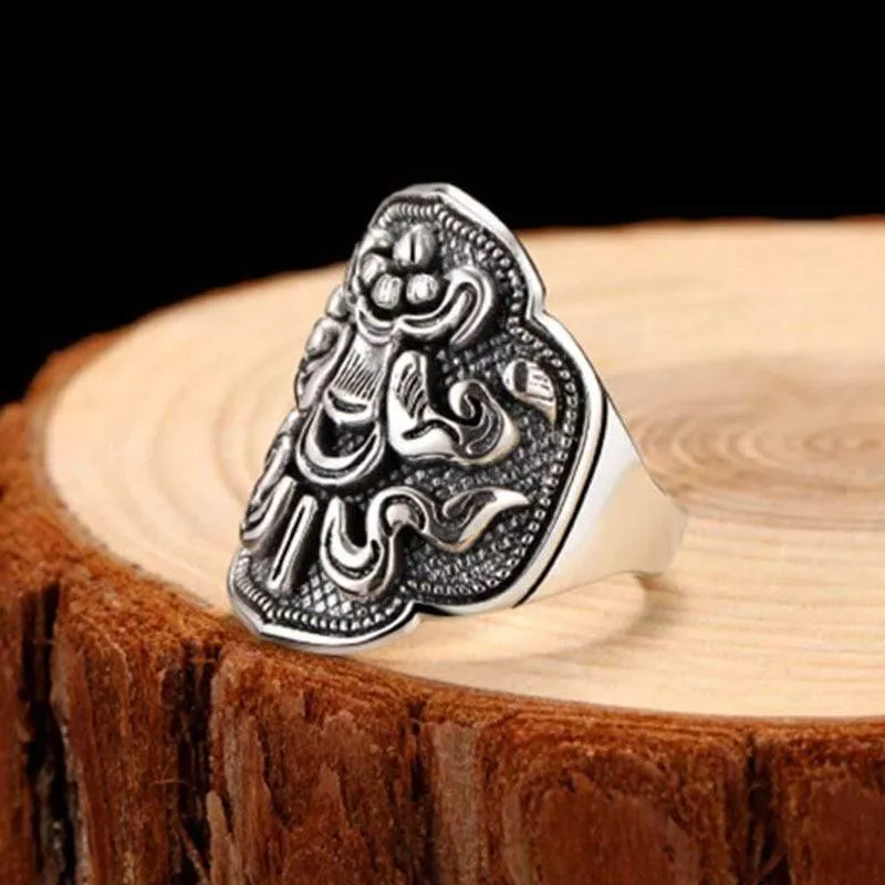 925 Sterling Silber Schatz Regenschirm Ring Für Männer Frauen Retro Hip Hop Vintage Party Vatertag Männlichen Thai Silber Schmuck