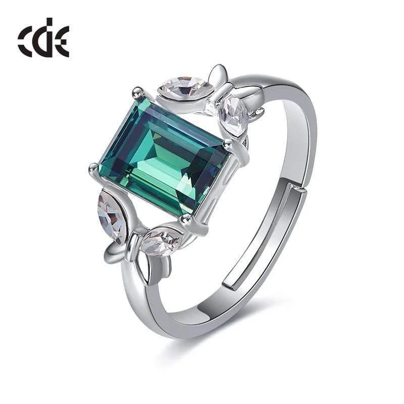 Mit Kristallen von Swarovski verstellbarer Schmetterlingsring Insektenkristallschmuck Ringen Eheringe verziert