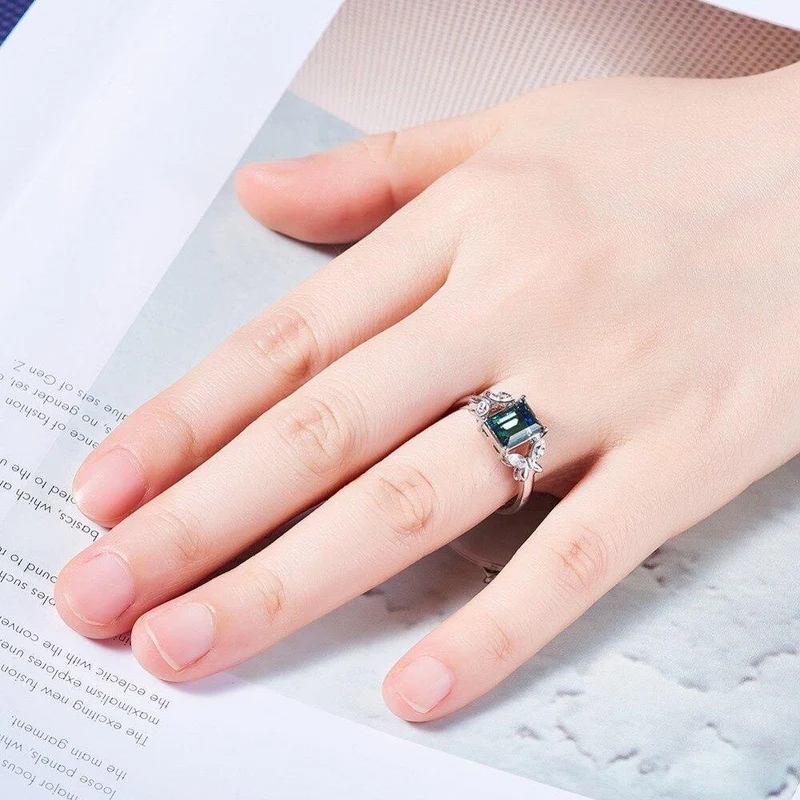 Mit Kristallen von Swarovski verstellbarer Schmetterlingsring Insektenkristallschmuck Ringen Eheringe verziert
