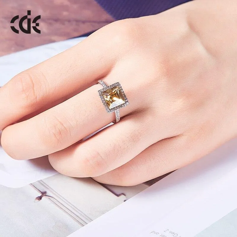 Ring verziert mit Kristallen von Swarovski Offene Fingerringe für Frauen Eheringe Verlobungsschmuck