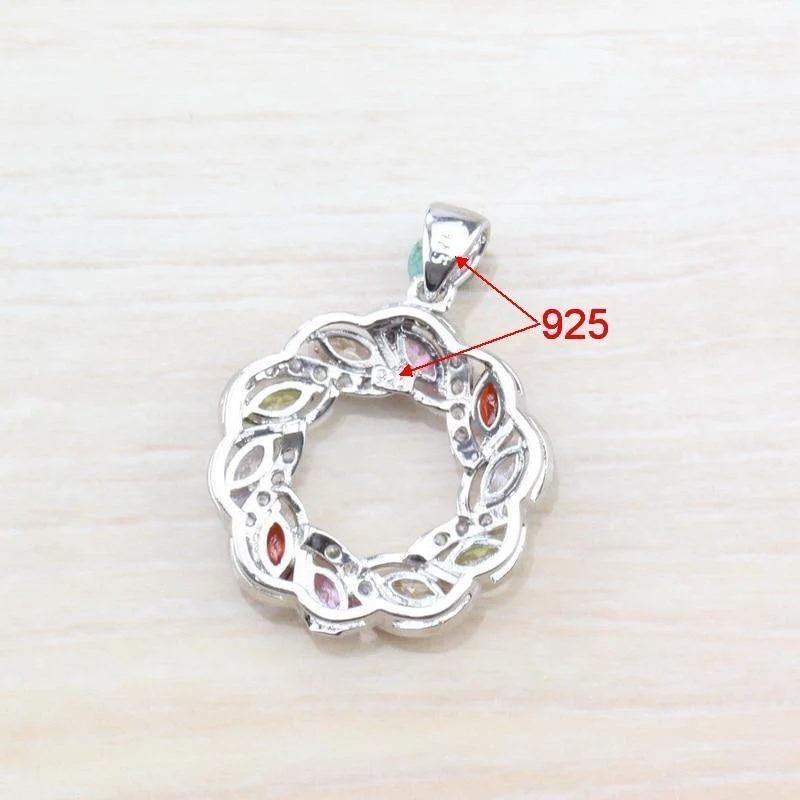 Zirkonia 925 Sterling Silber Damen Hochzeit Schmuckset Ringgröße 6/7/8/9/10 Kostenlose Geschenkbox T295
