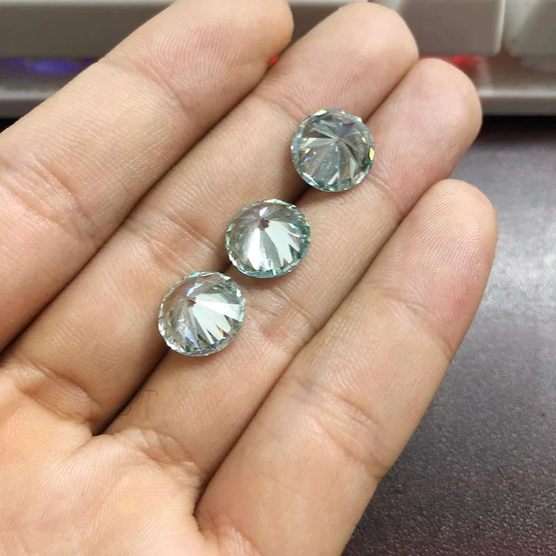9 mm, 3 Karat Diamant-Äquivalentgewicht, atemberaubende IJ-Farbe, lose Moissanit-Perlen aus Laborzucht, Luxusschmuck