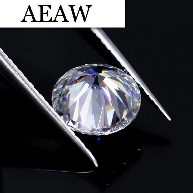 9 mm, 3 Karat Diamant-Äquivalentgewicht, atemberaubende IJ-Farbe, lose Moissanit-Perlen aus Laborzucht, Luxusschmuck