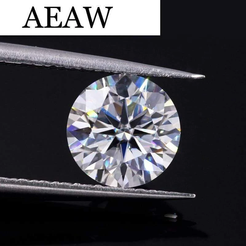 9 mm, 3 Karat Diamant-Äquivalentgewicht, atemberaubende IJ-Farbe, lose Moissanit-Perlen aus Laborzucht, Luxusschmuck