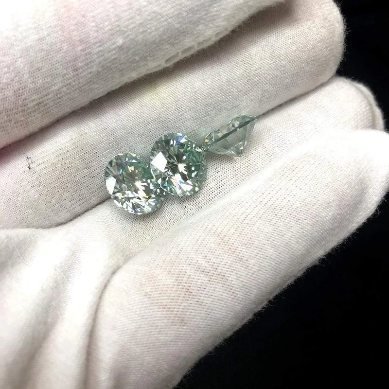 9 mm, 3 Karat Diamant-Äquivalentgewicht, atemberaubende IJ-Farbe, lose Moissanit-Perlen aus Laborzucht, Luxusschmuck