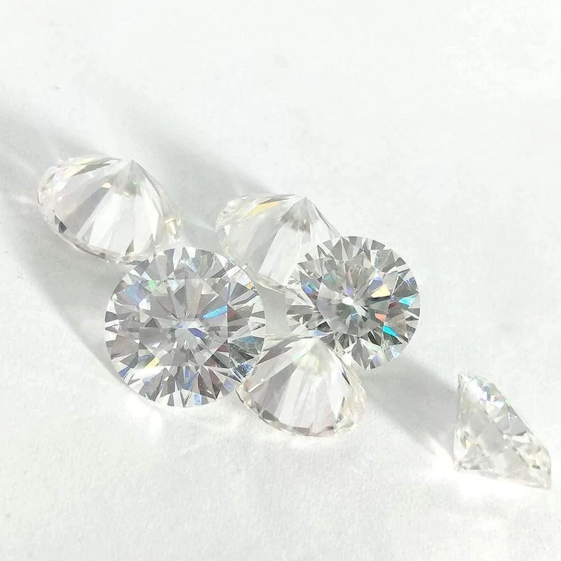 9 mm, 3 Karat Diamant-Äquivalentgewicht, atemberaubende IJ-Farbe, lose Moissanit-Perlen aus Laborzucht, Luxusschmuck