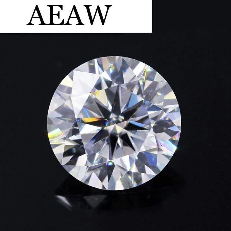 9 mm, 3 Karat Diamant-Äquivalentgewicht, atemberaubende IJ-Farbe, lose Moissanit-Perlen aus Laborzucht, Luxusschmuck
