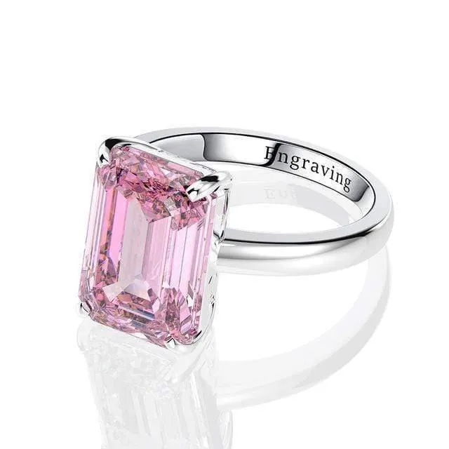 925 Solid Sterling Silver Erstellt Moissanite Edelstein Hochzeit Engagement Diamanten Ring Edlen Schmuck Geschenke Großhandel