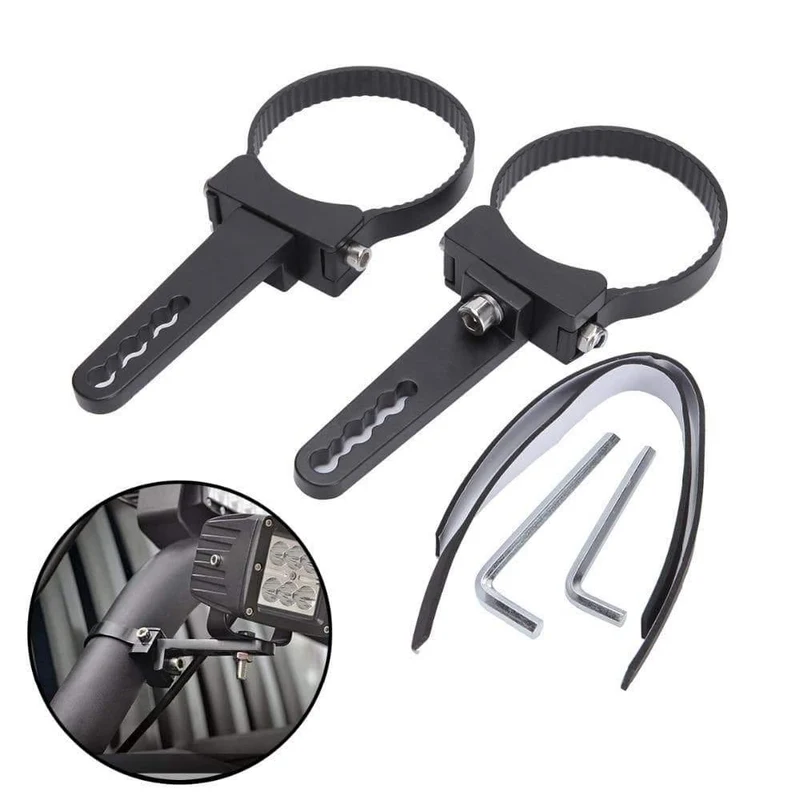 1 paar Auto Bull Bar LED Halterung 1 1.5 2 2.5 3 ZOLL Offroad ATV SUV Auto 4x4 Stoßstange Bullbar HID Arbeit Licht Scheinwerfer Halter Klemme