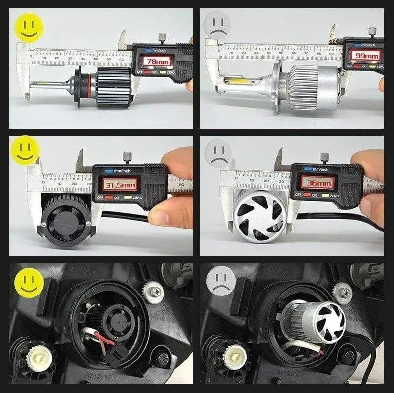 2PCS H7 H4 Led Scheinwerfer Lampen D2S D2R D2C H1 H3 H8 H11 9005HB3 9006HB 4 9012 Led Auto Scheinwerfer birne Nebel Licht 12V 6000K CSP CHIP