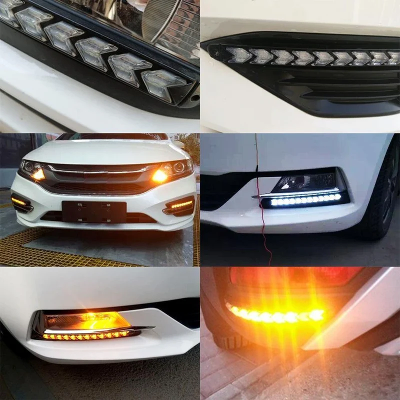 LED Flexibles Tagfahrlicht Tagfahrlicht Blinker Weiß / Gelb Switchback Dynamic Streamer Knight Rider Lichtleiste Scheinwerfer