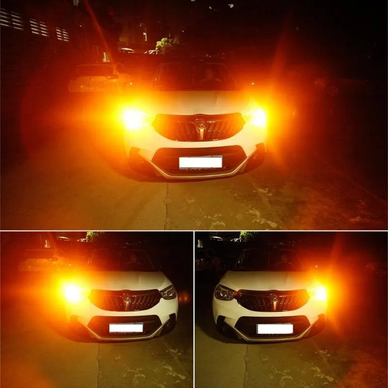 2 * 1156 BA15S P21W / BAU15S PY21W / T20 7440 W21W LED-Blinkleuchte Canbus Fehlerfrei Nein Hyper Flash Gelb 144SMD