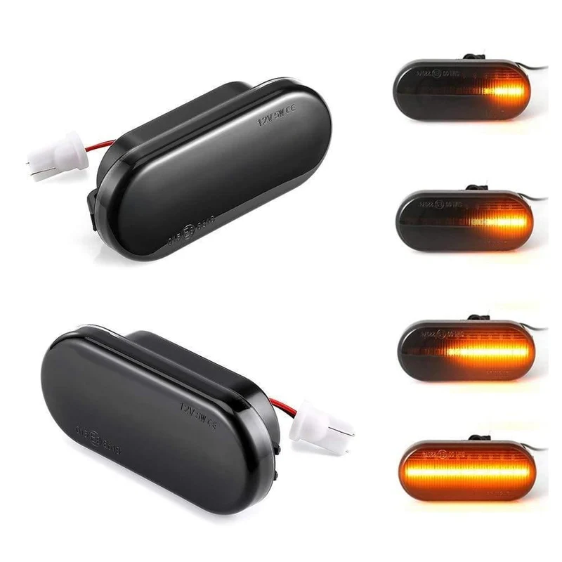 2 stück Led Dynamische Seite Marker Blinker Licht Für Volkswagen VW Bora Golf 3 4 Passat 3BG Polo SB6 SEAT Ibiza Leon Skoda Ford